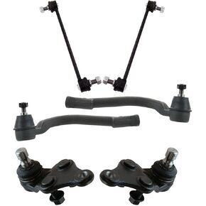 TRQ Front Steering & Suspension Kit Ball Joint Sway Bar Stabilizer Link Tie Rod Compatible with 2012-2014 Hyundai Azera Sonata 2014-2016 Kia Cadenza 2012-2015 Optima