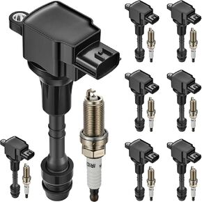 Set of 8 UF510 Ignition Coil Pack and 6240 PLFR5A-11 spark plugs Compatible with 2004 2005 2006 INFI-NITI QX56 Ni ssan TITAN Armada Pathfinder Armada 5.6L V8 Replacement GN10243 5C1482 1788335