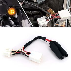 Americruise Motorcycle 8 Pins Led Turn Signal Lights Equalizer Blinker Flasher Resister Compatiable Plug-in for Harley Electra Glide Softails Road King