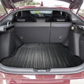 Premium Cargo Liner for Honda Civic Hatchback 2022-2024 Equipped with Subwoofer - 100% Protection - Custom Fit Car Trunk Mat - Black Cargo Mat - 3D Shaped Laser Measured Trunk Liners