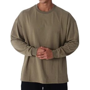 maytopia Mens Long Sleeve T-Shirt Gym Workout Shirts Muscle Athletic Tee Active Shirt