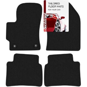Floor Mats for Toyota Corolla 2019 2020 2021 2022 2023 2024 - Custom 3D Fit - 1st and 2nd Row Set - Rubber Anti-Slip Backing - Heavy Duty 22oz Carpet Mat - All Weather Car Liner Floormats