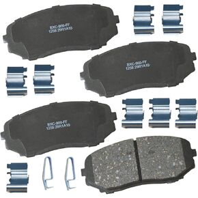 Bendix Premium SBC1258 Ceramic Front Brake Pads for Ford Edge 2014-2007, Lincoln MKX 2015-2007, Mazda CX-5 2024-2019, CX-7 2012-2007, CX-9 2023-2007, Mitsubishi Montero Sport 2020-2018