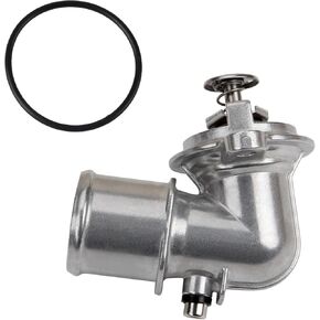 Aluminum Engine Coolant Thermostat Housing Assembly Compatible with 2014-2022 Ram 1500 2020-2022 Wrangler 2021-2022 Gladiator 2014-2020 Grand Cherokee 3.0L V6