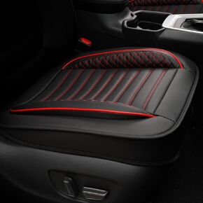 Car seat Covers Compatible with Toyota RAV4 2019-2024 Hybrid XLE LE Premium, Limited Automotive Cushion Protector Replacement, Waterproof Faux Leather (1 Piece, Black+Red)