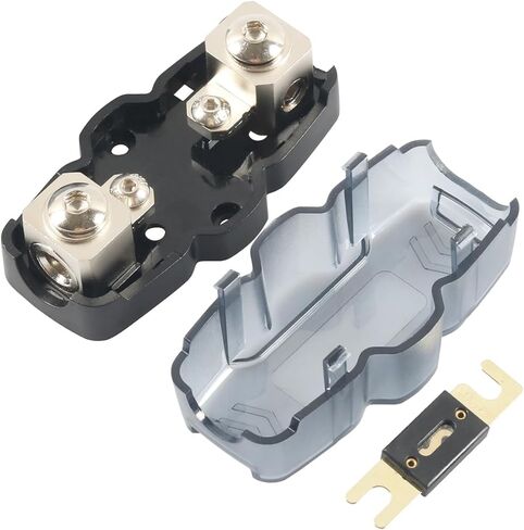 300A ANL Fuse Holder Car Truck RV Audio Amplifier Inverter 1/0 GA Wire Fuse Block ANL Holder in Kuwait