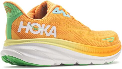 HOKA ONE ONE Mens Clifton 9 Textile Solar Flare Sherbet Trainers 11 US in Saudi Arabia