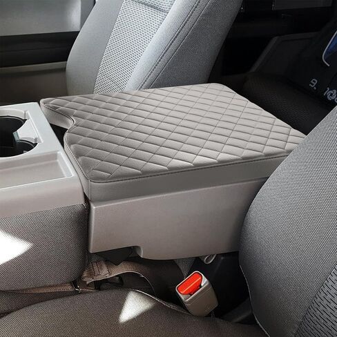 Center Console Cover for Ford F150 2015-2024 and F250 F350 F450 F550 2017-2024 with 40/20/40 Jump Seat Accessories, Leather Armrest Cover Pad Protection Seat Arm Rest Box Lid Accessories in Kuwait