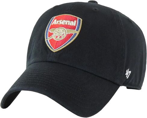 47 Brand Arsenal FC MVP Cap EPL-RGW30GWS-BKA, Mens, Cap, Black/Black, in Saudi Arabia
