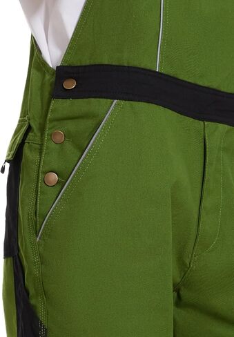 WORK IDEA Men's Bib Overalls Cotton Work Overalls Durable with Knee Pad Pockets in Saudi Arabia