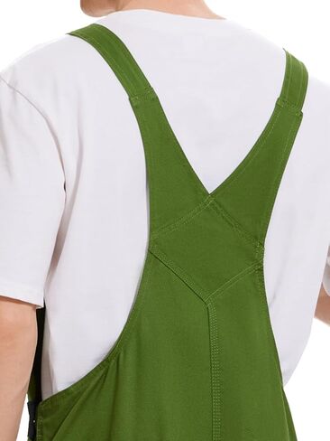 WORK IDEA Men's Bib Overalls Cotton Work Overalls Durable with Knee Pad Pockets in Saudi Arabia