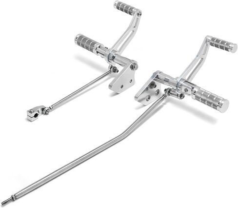 TOFR Billet Forward Controls Footpegs for Harley Dyna Street Bob FXDB 2006-2017 Super Glide FXD FXDC FXDX 2000-2017 Low Rider FXDL 2000-2017 (Anodized in Black) in Saudi Arabia