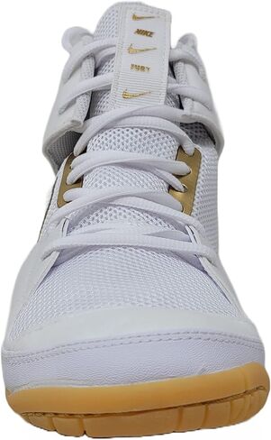 Nike Fury Wrestling Shoes (AO2416-102, White/White/Metallic Silver) Size 10 in Saudi Arabia