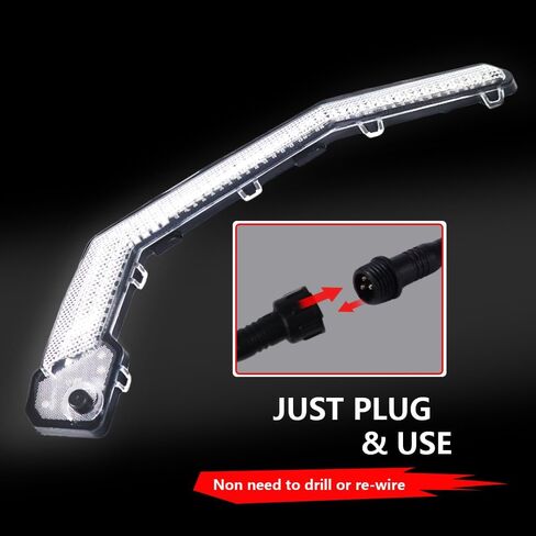 Can-Am Maverick X3 LED Signature Lights Fang Lights Turn Signal Light Assembly,Replacement for Can-Am Maverick X3 XDS XRS Max Turbo R Trail Sport Max Light #710004994,710004995,Plug and Play in Saudi Arabia