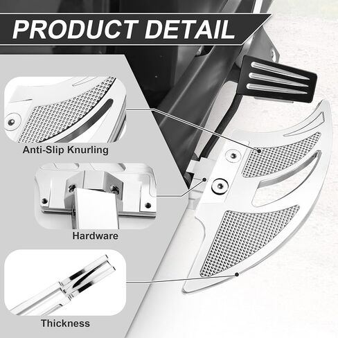 Large Bat Shape Driver Floorboards for the Can-Am Ryker All Models (2015-2025) | Rider Footrest Pedal for ACE 600 900 / Rally Edition/Sport (Black) in Saudi Arabia