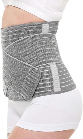 Mama Sue's Postpartum Recovery Belly Wrap Waistband or Post Surgical Adjustable Girdle, Great for Back Pain and Abdominal Compression (Large/X-large) in Saudi Arabia