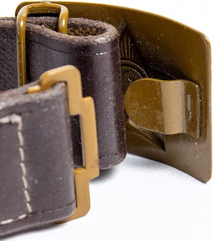 vintage military belt for men - ww2 belt - soviet belt - Russian military trawsers canvas field belt USSR green in Kuwait