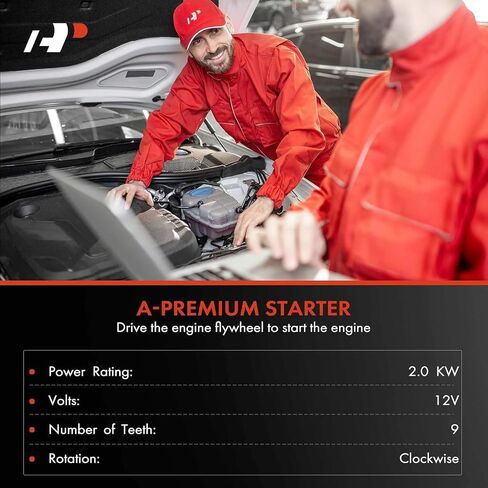محرك تشغيل ممتاز متوافق مع Toyota 4Runner 2003-2009، سيكويا 2001-2009، تندرا 2000-2009، لاند كروزر 1998-2007 ولكزس GX470 2003-2009، 4.7 لتر، 12 فولت 2.0 كيلو وات CW 9 أسنان، يستبدل 228000-8810 in Saudi Arabia