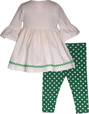 Bonnie Jean Holiday Christmas Light Reindeer Legging Set for Infant, Toddler, and Little Girls in Saudi Arabia