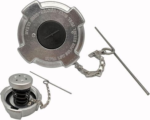2031-11 25195379 Fuel Tank Cap 3" Neck With -8 Threads Fit For Freightliner, Mack, Volvo & Western Star Heavy Duty Trucks - Non-Locking, Female, Replaces OEM 16MF316 in Saudi Arabia