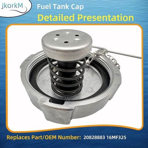 2031-11 25195379 Fuel Tank Cap 3" Neck With -8 Threads Fit For Freightliner, Mack, Volvo & Western Star Heavy Duty Trucks - Non-Locking, Female, Replaces OEM 16MF316 in Saudi Arabia