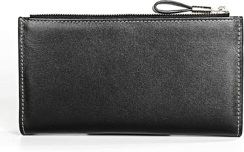 JIUFENG Long Wallets for Women, RFID Blocking Credit Card Organizer, Genuine Leather Clutch Trendy Purses (Purple) in Saudi Arabia