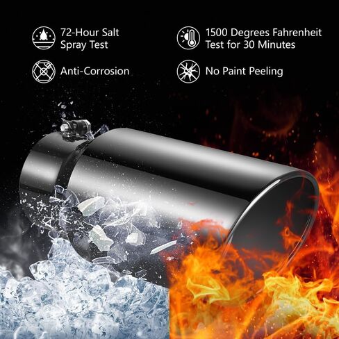 5 Inch Inlet Exhaust Tip,5" Inlet 7" Outlet 15" Overall Length,Chrome-Plated Exhaust Tip,Stainless Steel,Chrome Grey Exhaust Tip,Angle Cut,Bolt On in Saudi Arabia