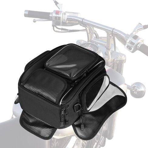 Motorcycle Tank Bag Universal Waterproof Oxford Fabric with Strong Magnetic，Magnetic Tank Bag, fits Harley Davidson, Indian, Honda, Yamaha, Suzuki and more in Saudi Arabia