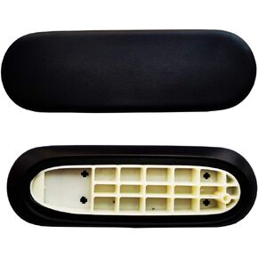 Arm Pads Caps Replacement for Herman Miller Fixed and Height Adjustable Armrest Sayl Office Chair, Black Vinyl (1-Pair)
