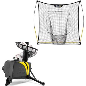 SKLZ Catapult Soft Toss Pitching Machine and Quickster Vault Net Bundle - Improve Your Batting and Fielding Skills with This Comprehensive Training Kit