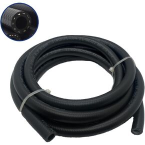 12 AN Push on Hose Fuel Line Transmission Cooler NBR High-Pressure Injection Hose For Gas, Diesel, Biodiesel Fuel, Engine Oil, Hydraulic 10 Feet (3/4 ID, 19mm)