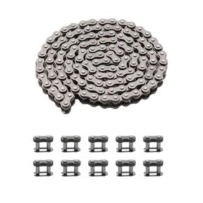 25H Drive Chain 126 Link for Razor MX350 MX400 ZR350 SX350 McGrath Dirt Rocket Bike Kids Electric Pocket Mod Mini Euro Bella Vapor Sweet Pea Scooter Motovox MBxXSe MotoTec MT-MB Mini Bike Parts