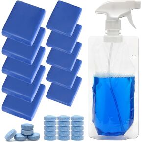 10+21 Pcs Car Clay Bars Kit, 5 Pack 100g Magic Clay Bars/5 Pack 50g Auto Clay Bar/20 Pcs Lubricant Tablets/1 Pcs Spray Bag for Car Detailing Car Wash Clean Damage Free