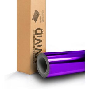 Purple Mirror Chrome Cast Vinyl Wrap (1.5ft x 5ft)