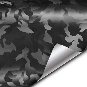 VViViD+ Stealth Medium Pattern Camouflage Vinyl Wrap Roll (1ft x 5ft, Army Green)