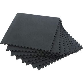 Puzzle Exercise Mat Interlocking Foam and Tile Mats for Home Gym. Floor Padding for Small Child. Gray Color 18 x 18 x ½ Thick 16 Sheet 36 SQFT