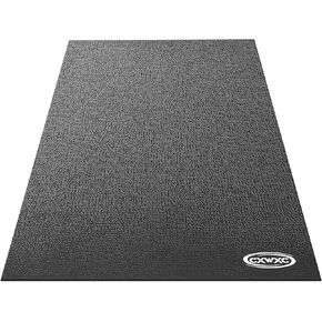 CXWXC Bike Trainer Floor Mat for Indoor Riding - Health & Fitness PVC Foam Exercise Bike Mat - Peloton Exercise Stationary Spin Bike Mat