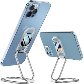 A-LuGei【Foldable & Adjustable】 Cell Phone Ring Holder Finger Kickstand, Magnetic Phone Grip, Phone Stand for Back of Phone Case, Cell Phone Holder for Hand, iPhone Ring Holder Grip Phone Kickstand