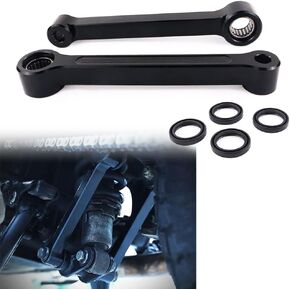 REARACE Motorcycle Lowering Link Kits Drop Links Suspension Accessories Black Compatible with 2017-2023 Royal Enfield Himalayan and SCRAM 411