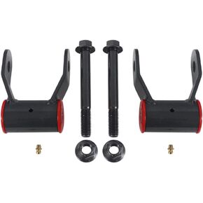 2" Rear Suspension Drop Lowering Kit Shackles w/Hardware 710515 Shackle Zerk Fitting Leveling Kit Compatible with 1989-1997 Ford Ranger 2WD 4X4