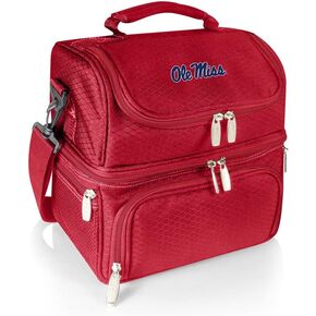 NCAA Ole Miss Rebels Pranzo Lunch Bag - Insulated Lunch Box with Picnic Set - Lunch Cooler Bag