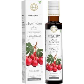 Hawthorn Berry Liquid Supplement (8.5oz) Cardiovascular & Blood Pressure Support - Herbal Formula