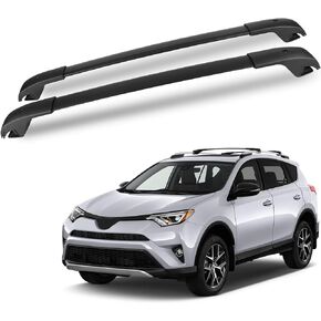 Richeer Roof Rack Cross Bars Fit for 2013-2018 RAV4, Aluminum Cross Bar for Cargo Racks Rooftop Luggage Bicycle Roof Bag