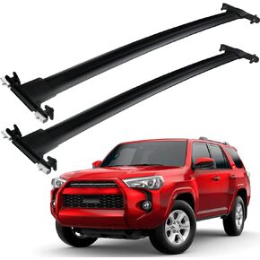 220lbs Roof Rack Cross Bars Compatible with Toyota 4Runner 2010 2011 2012 2013 2014 2015 2016 2017 2018 2019 2020 2021 2022 2023 2024, Heavy Duty Aluminum Roof Rails Crossbars Black