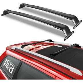 KitsPro 260lb Roof Rack Cross Bars for 2016-2019 Ford Explorer (ONLY FIT Factory Raised Side Rails), Matte Black Heavy Duty Aluminum Cargo Crossbar in Kuwait