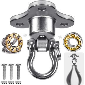 BeneLabel Speed Bag Swivel - Stainless Steel Speedbag Swivel with 360° Rotation - Boxing Bearing Swivel for Punching Bag - Easy Setup On Hanging Punching Speed Bag Platform Stand