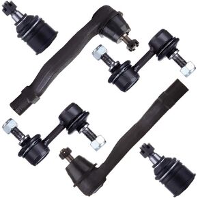 SCITOO 6PCS Set Suspension Kit Ball Joints Tie Rod Ends Sway Bar End Links Tie Rod Ends For Honda CR-V K9802 ES3332R K90667 ES3331R