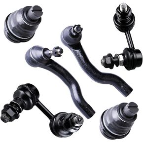 SCITOO 6PCS Set Suspension Kit Ball Joints Tie Rod Ends Sway Bar End Links For Nissan Pathfinder, For Nissan Xterra, For Suzuki Equator K80647 ES800048 ES800108 K80470 K80471
