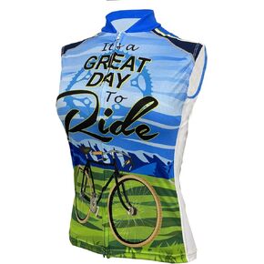 Great Day to Ride Women's Cycling Sleeveless Bike Jersey