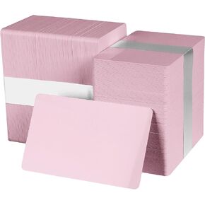 Pack of 100 White CR80 PVC Cards with HiCo Magnetic Stripe | 30 mil by easyIDea - Not Encoded